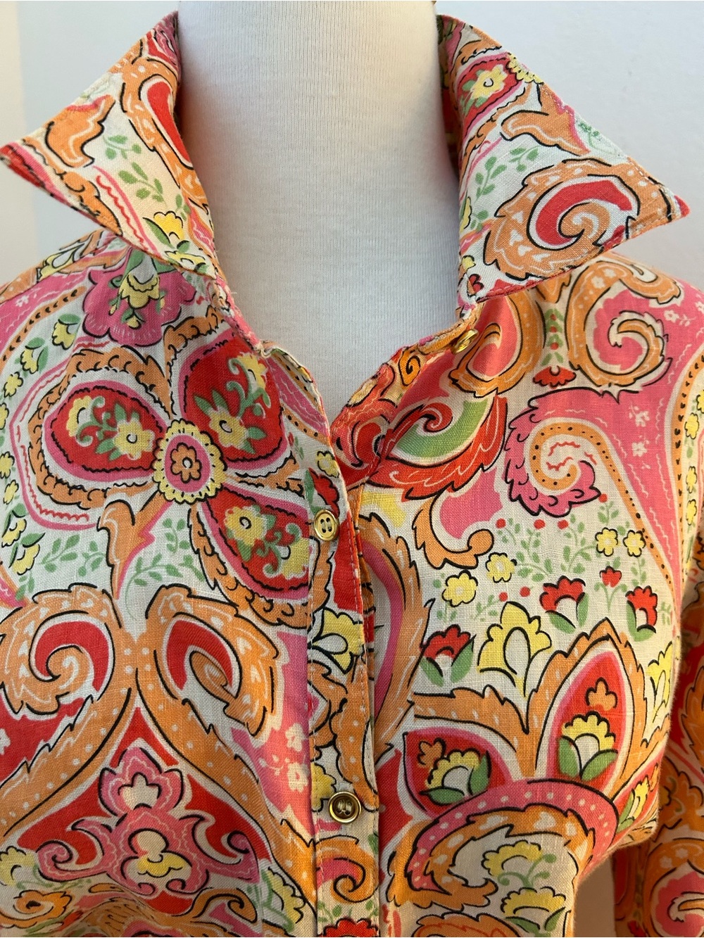 SPECTACULAR 100% LINEN SHIRT - Picture 2 of 2